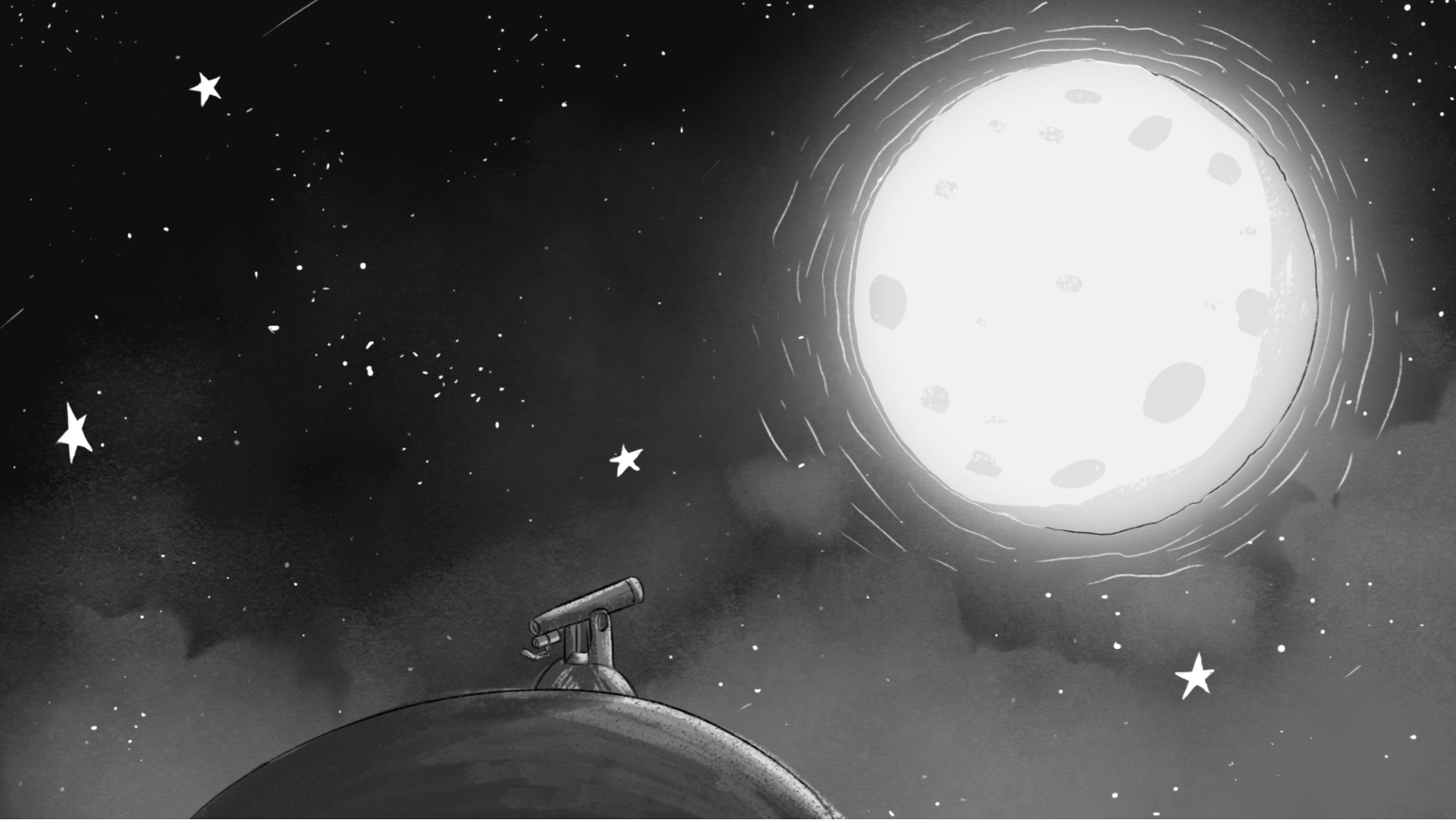 Once Upon A Moon animation background